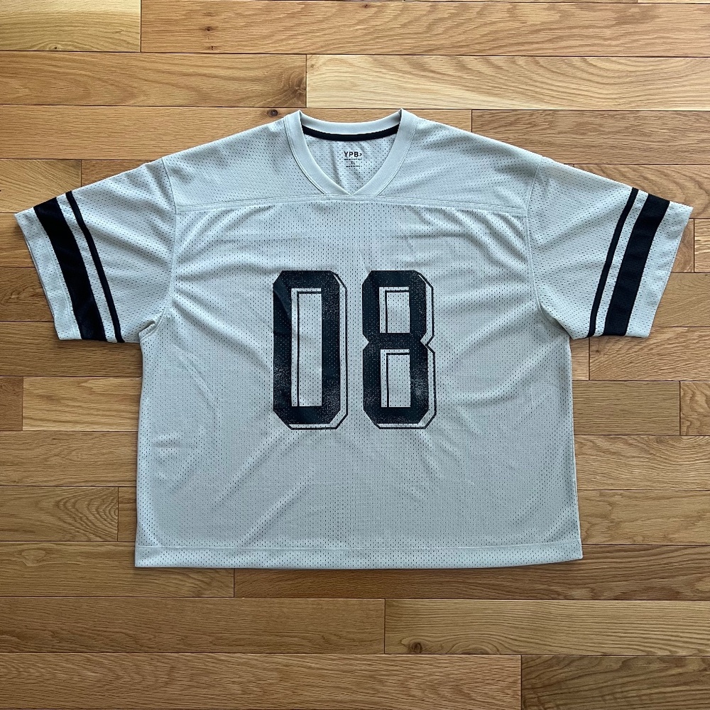 Abercrombie & Fitch YPB Men's Oversized Cropped Mesh T-Shirt